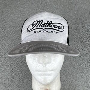 Mathews Solocam Heather Gray Hat Mesh Strapback Hunting Archery